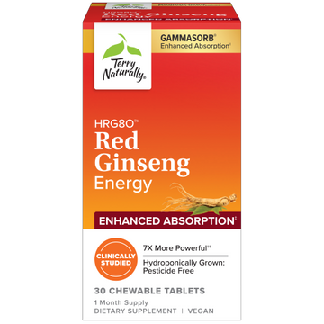Terry Naturally HRG80 Red Ginseng Energy Chewable