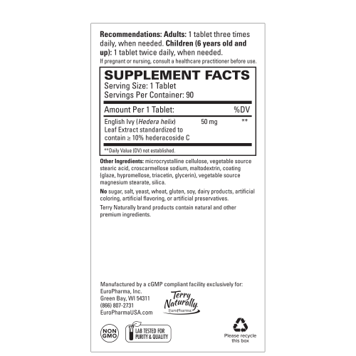 Terry Naturally Bronchial Clear Ivy Leaf Extract