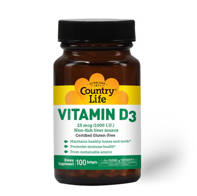 Country Life Vitamin D3 1,000 I.U.