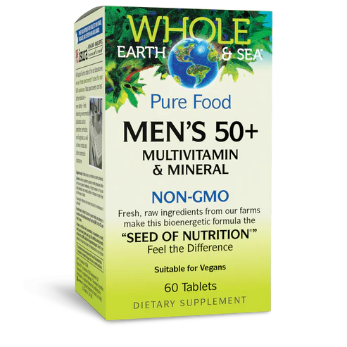 Whole Earth & Sea Pure Food Men's 50+ Multivitamin & Mineral